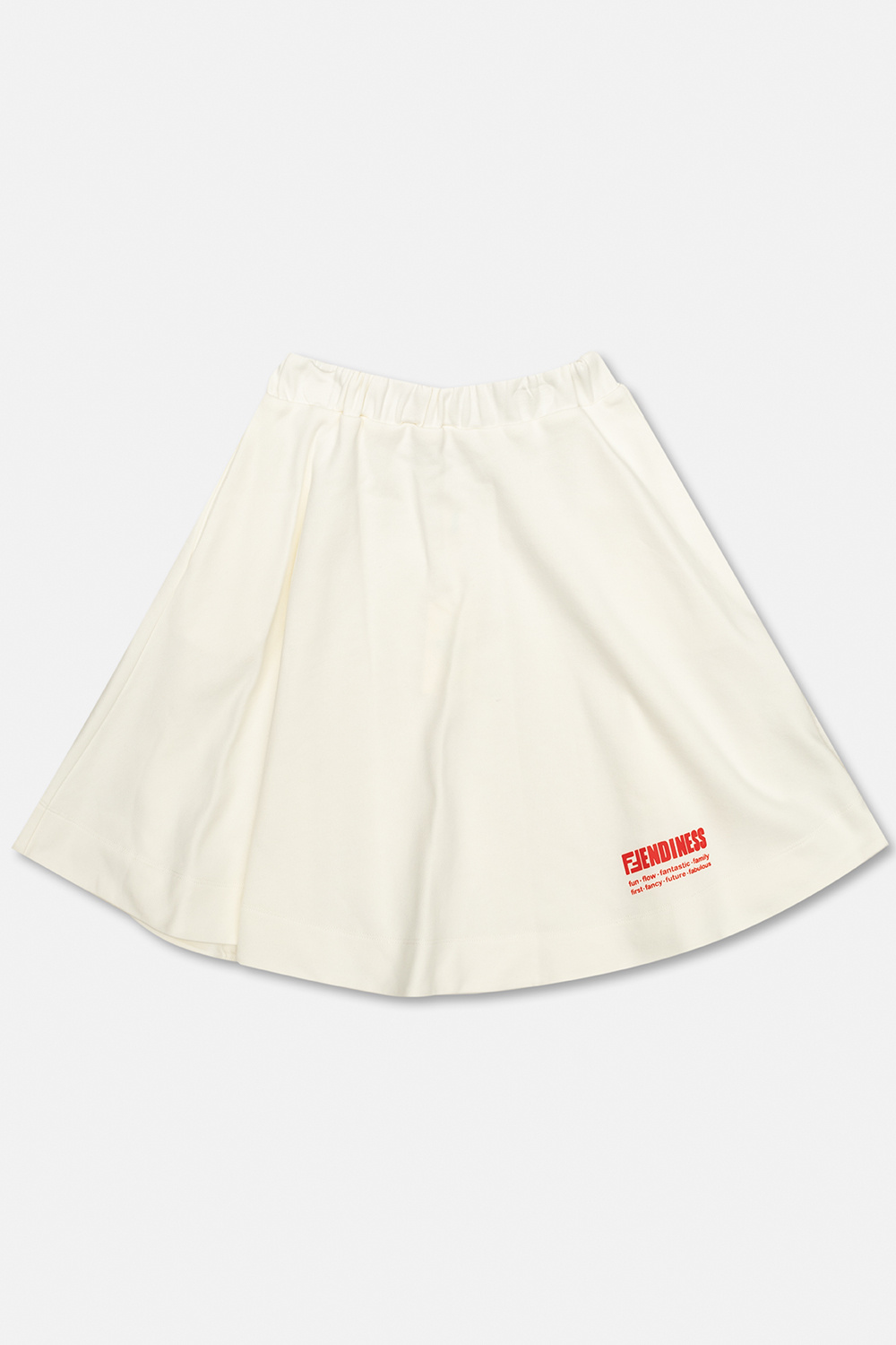 Fendi Kids Cotton skirt with logo