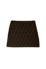 Fendi Kids BROWN Skirt with monogram