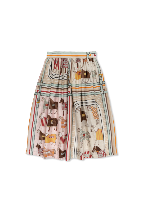 Patterned skirt od Fendi Kids