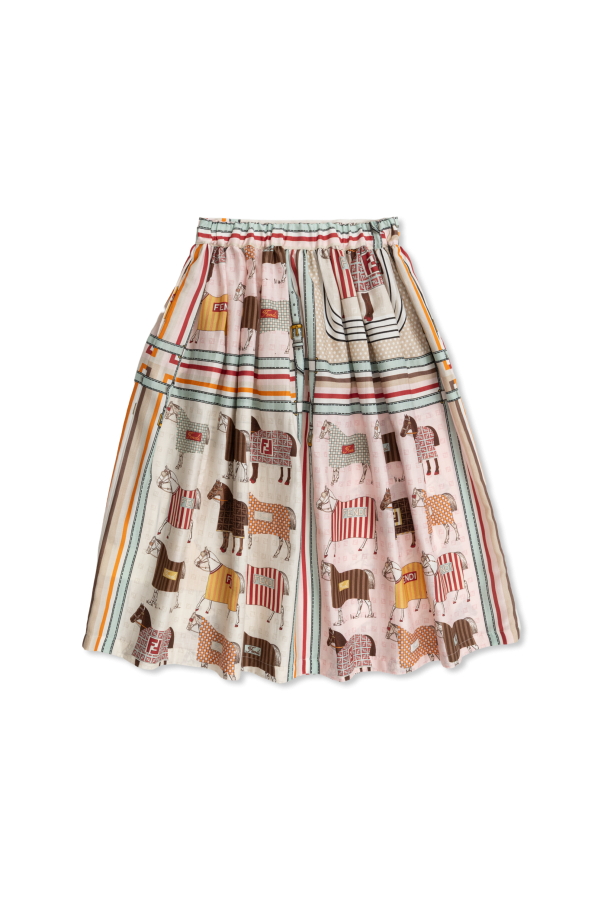 Fendi Kids Gemusterter Rock