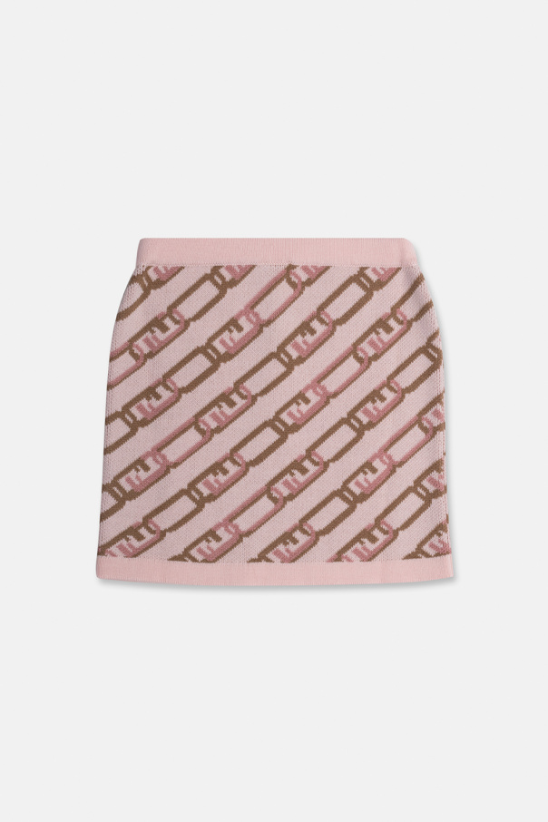 Fendi touch-strap Kids Wool skirt