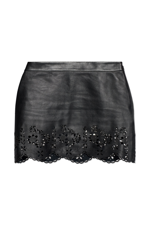 Leather skirt `Natea` od Isabel Marant
