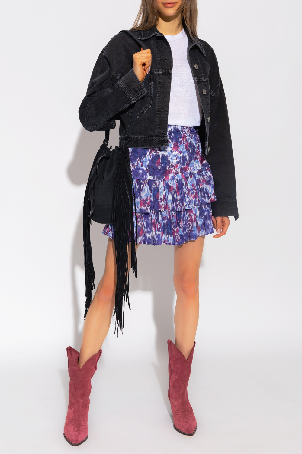 Isabel Marant Étoile ‘Naomi’ patterned skirt