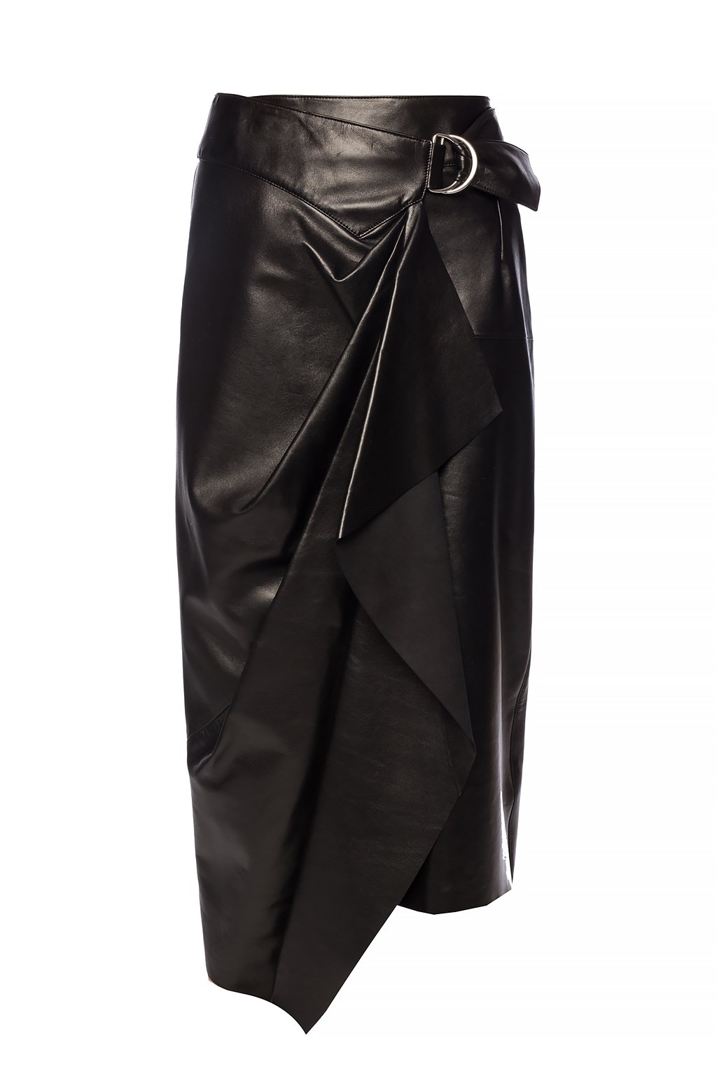 Isabel Marant Ruched leather skirt | Clothing | Vitkac