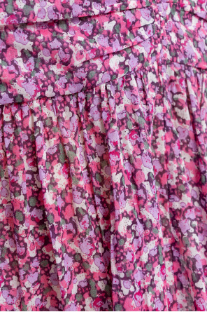 Marant Etoile ‘Marino’ skirt with floral motif