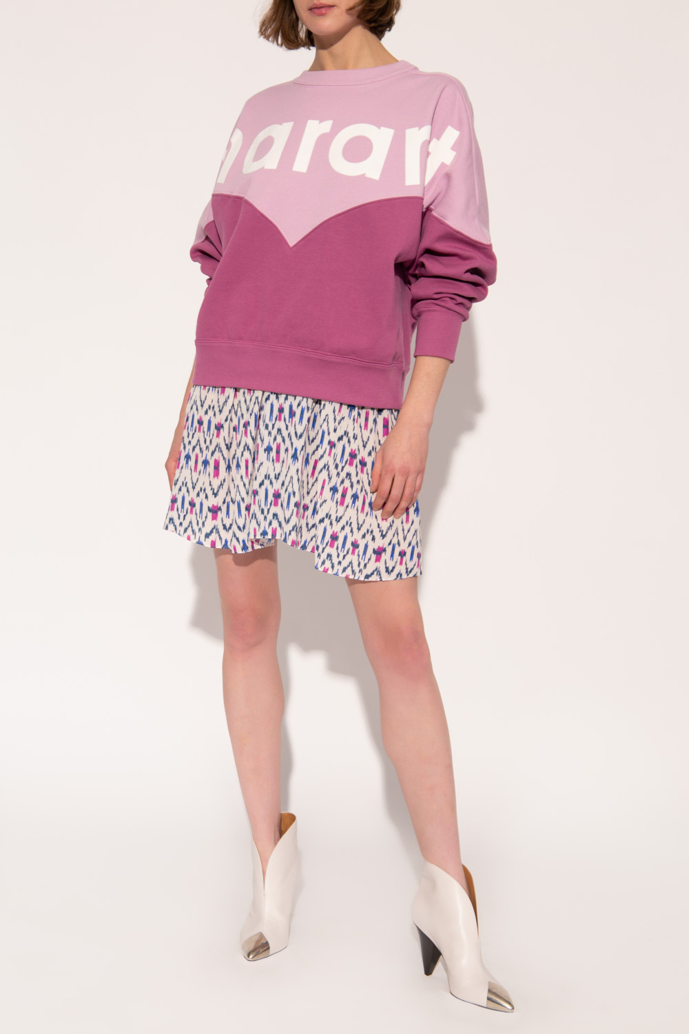 A STEP AHEAD IN STYLISH SHOES ‘Assia’ patterned skirt