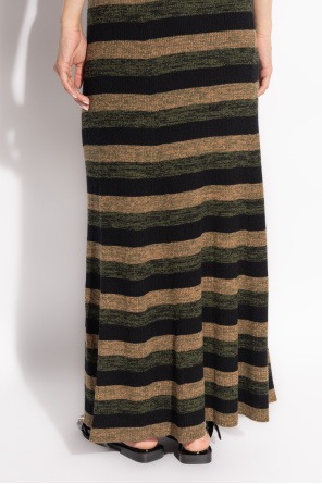 Ganni Skirt with stripe pattern