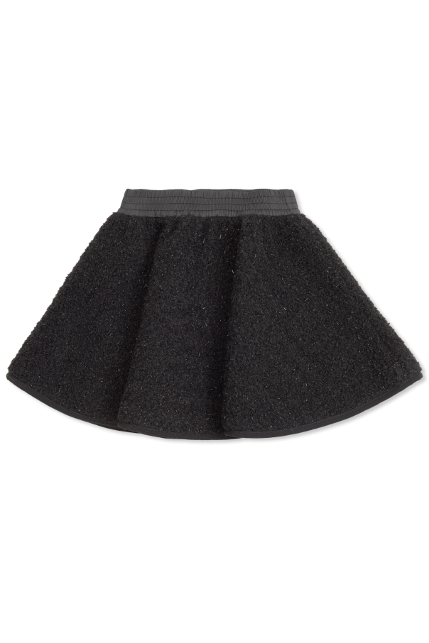 Moncler Enfant Tweed skirt with lurex thread