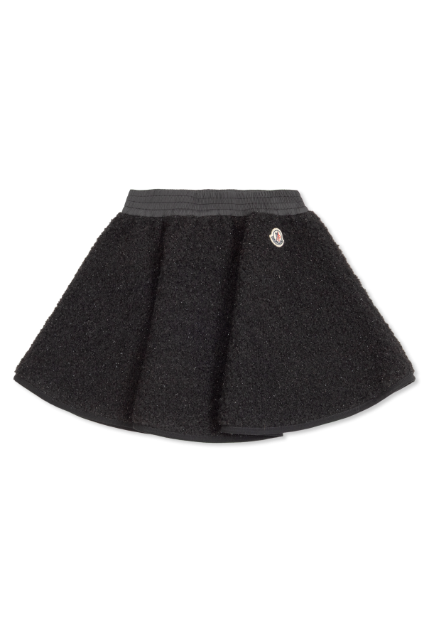 Moncler Enfant Tweed skirt with lurex thread
