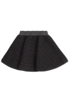 Tweed skirt with lurex thread