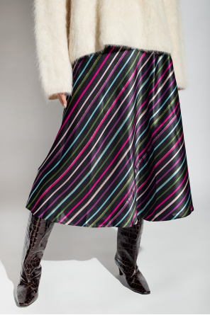 Kate Spade Satin skirt with stripes