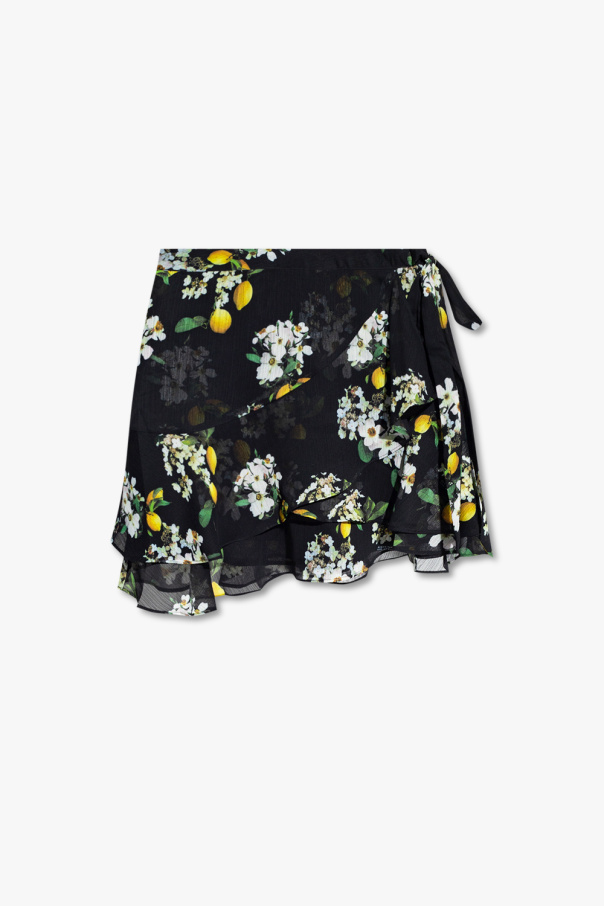 AllSaints ‘Kasa’ patterned skirt with Mango shorts