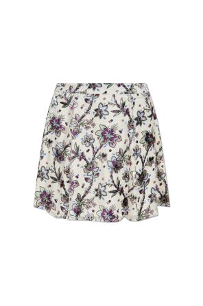 Falda con estampado floral