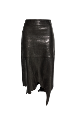 Leather skirt ‘L-TORN’