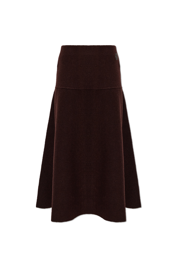 Flared skirt with logo patch od Moncler