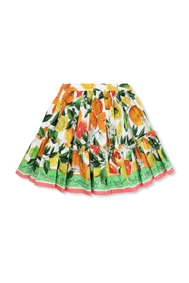 Dolce & Gabbana Kids Skirt with citrus motif