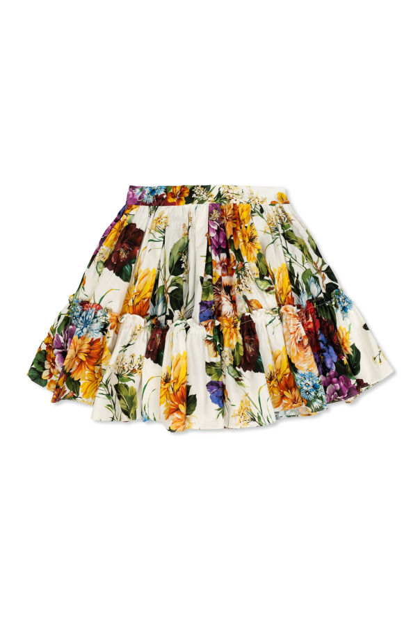 Floral motif skirt od Dolce & Gabbana Kids
