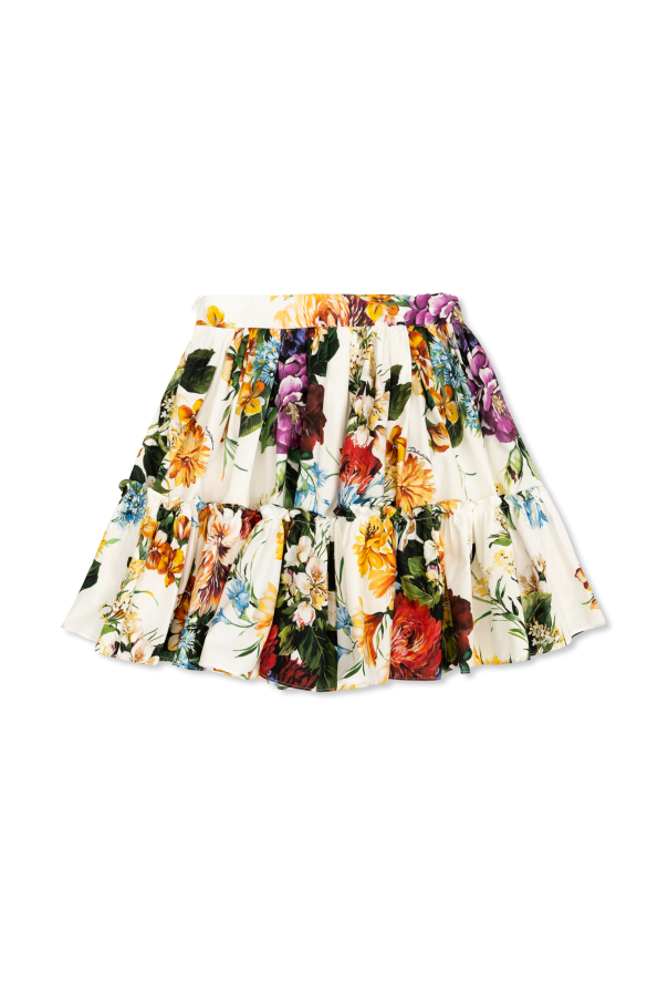Dolce & Gabbana Kids Falda con estampado floral