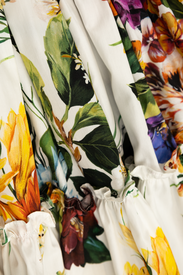 Dolce & Gabbana Kids Falda con estampado floral