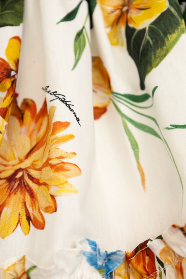 Dolce & Gabbana Kids Falda con estampado floral