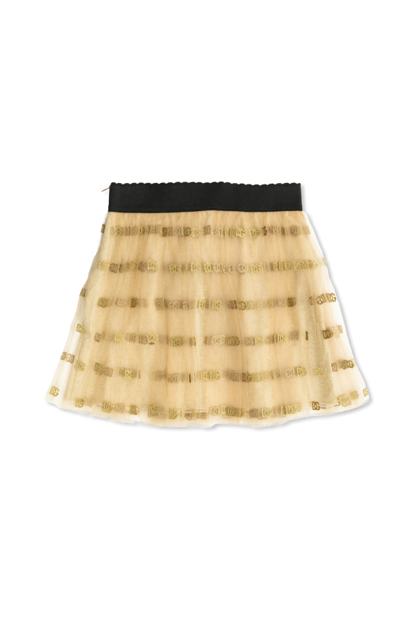 Dolce & Gabbana Kids Falda con logo