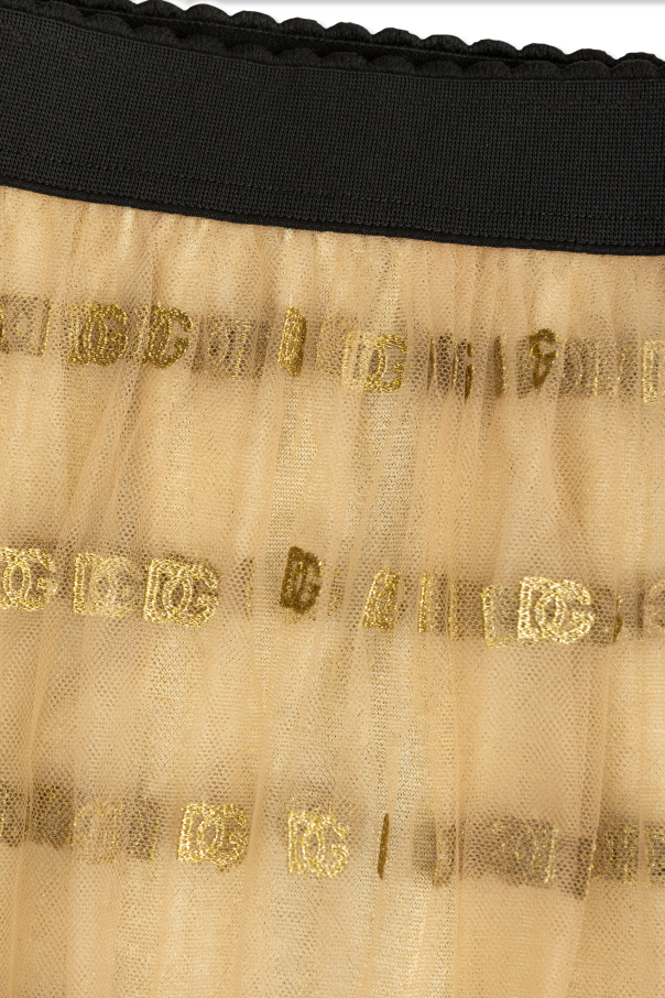 Dolce & Gabbana Kids Falda con logo