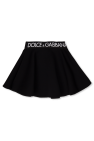 Dolce & Gabbana Kids BLACK Cotton skirt