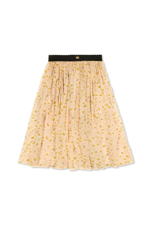 Floral motif skirt od Dolce & Gabbana Kids