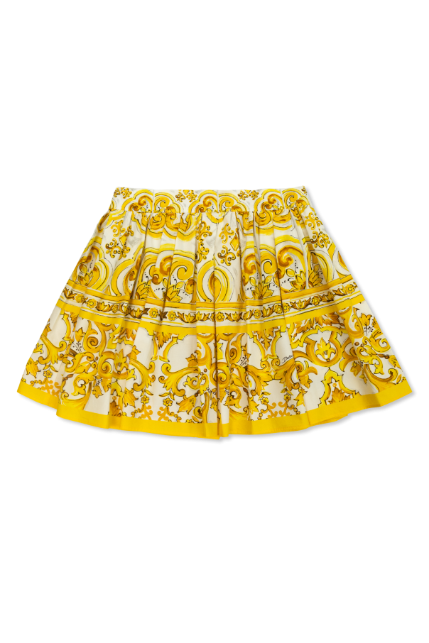 Dolce & Gabbana Kids Skirt with `barocco` print