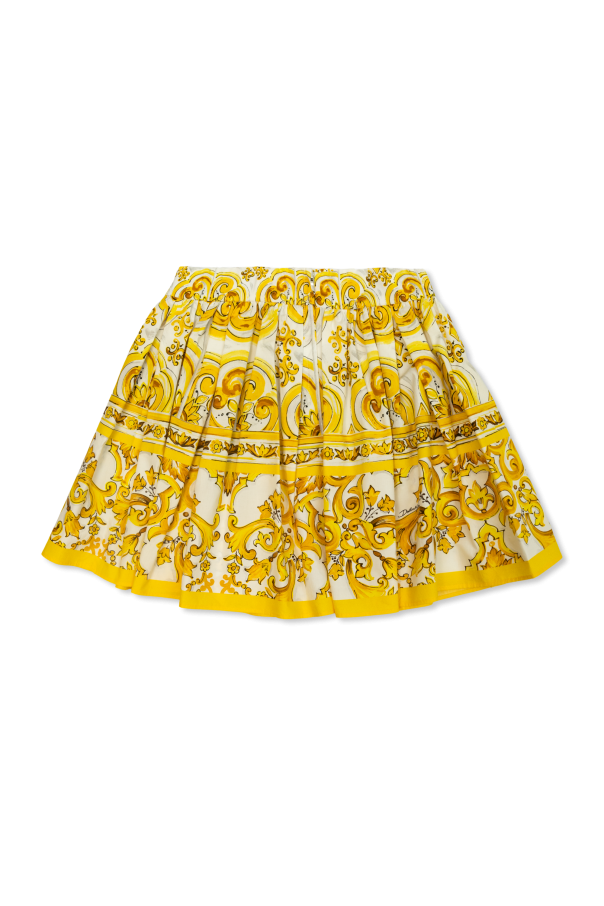 Dolce & Gabbana Kids Spódnica z nadrukiem `barocco`