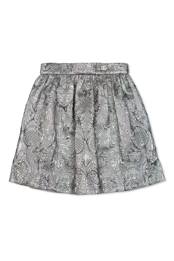 Skirt with lurex thread od Dolce & Gabbana Kids