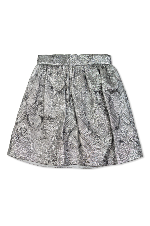 Dolce & Gabbana Kids Falda con hilo de lúrex