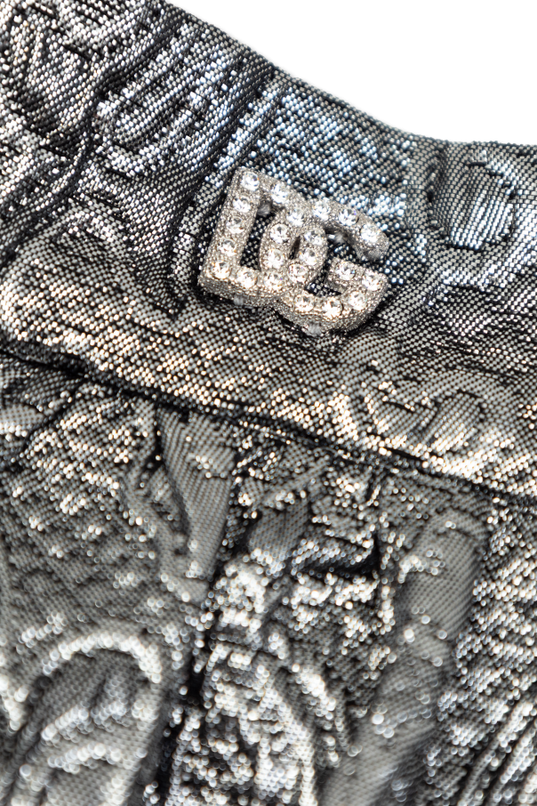 Dolce & Gabbana Kids Falda con hilo de lúrex