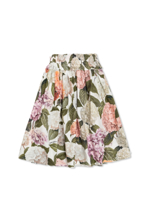 Falda con estampado floral
