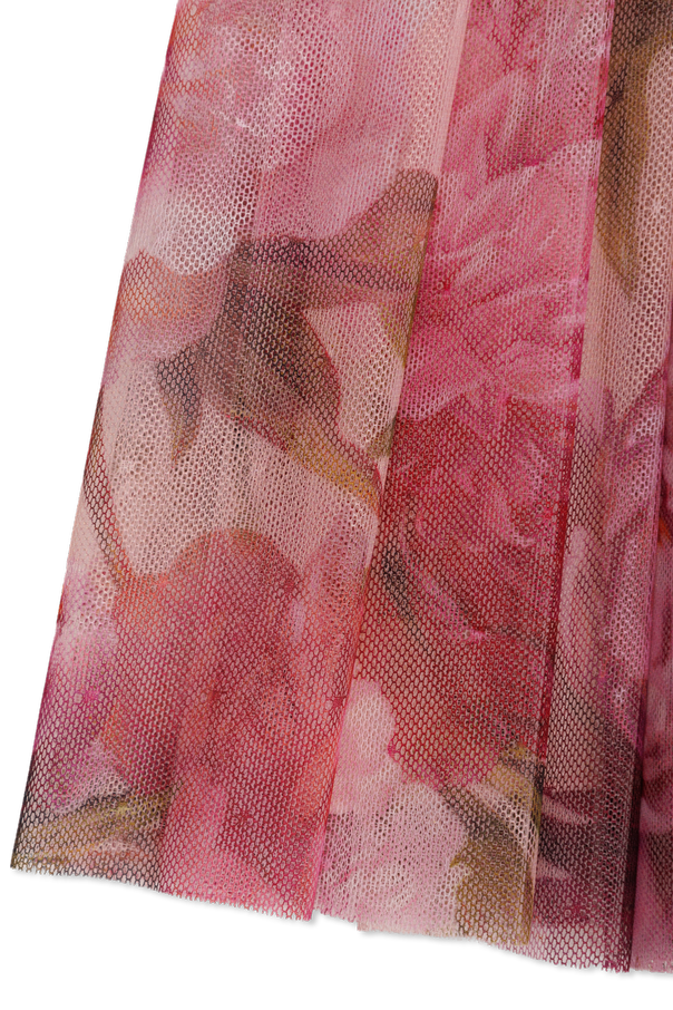 Dolce & Gabbana Kids Tulle skirt with floral motif
