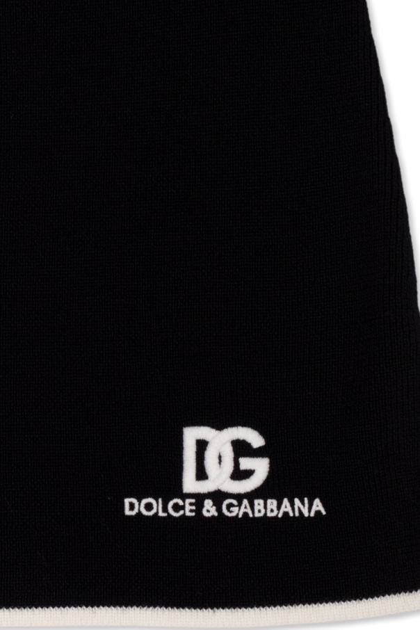 Dolce & Gabbana NS1 Sneaker in Black Wool skirt