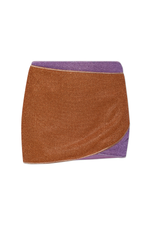 Short skirt with lurex thread