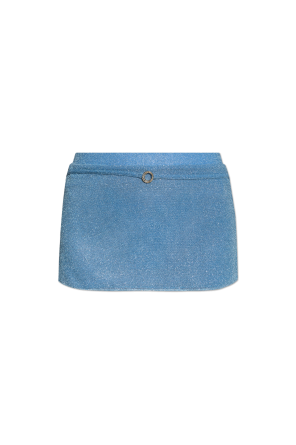Skirt finished with lurex thread