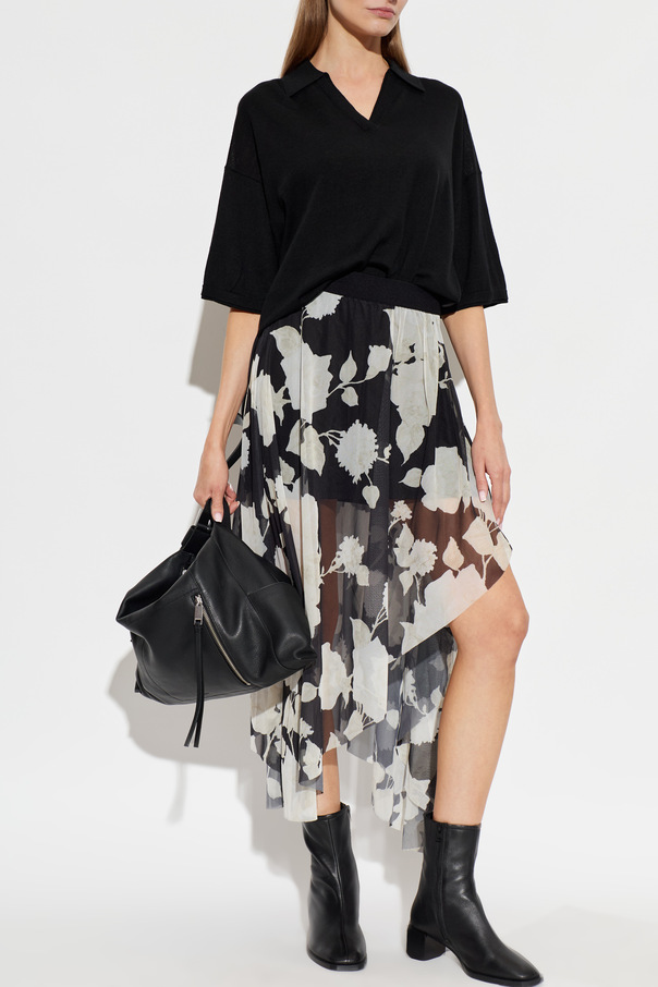 AllSaints Asymmetrical skirt `Loria`