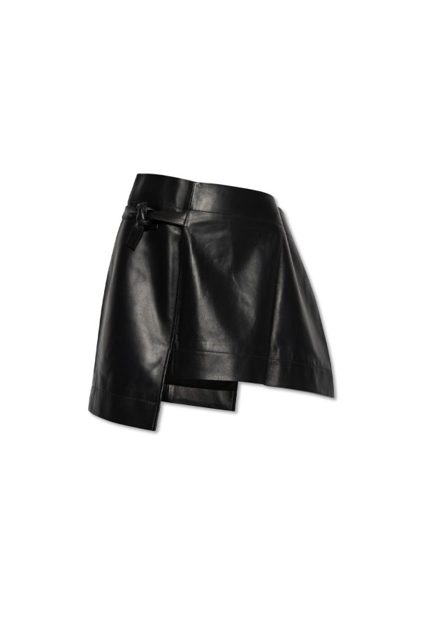 JW Anderson Asymmetrical leather skirt