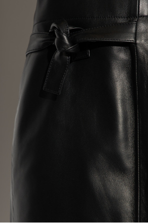 JW Anderson Asymmetrical leather skirt