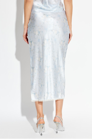 LoveShackFancy Silk skirt ‘Kalo’