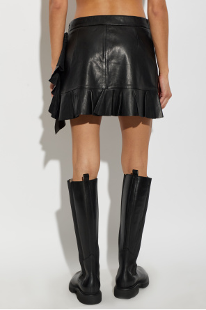 AllSaints Falda de cuero ‘Luana’