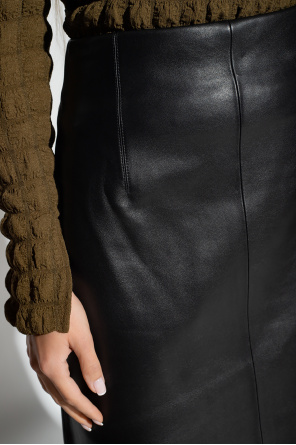 Theory Leather skirt