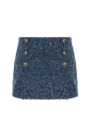 Short tweed skirt