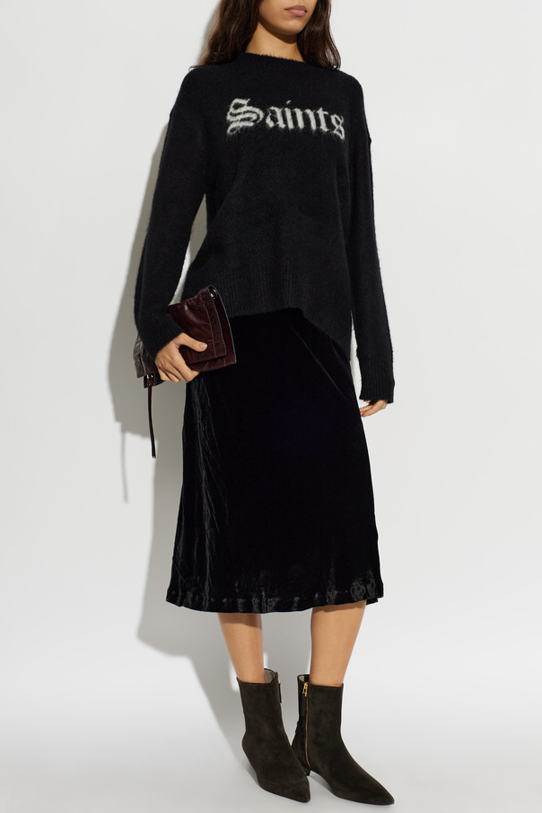 AllSaints ‘Nalia’ velvet skirt