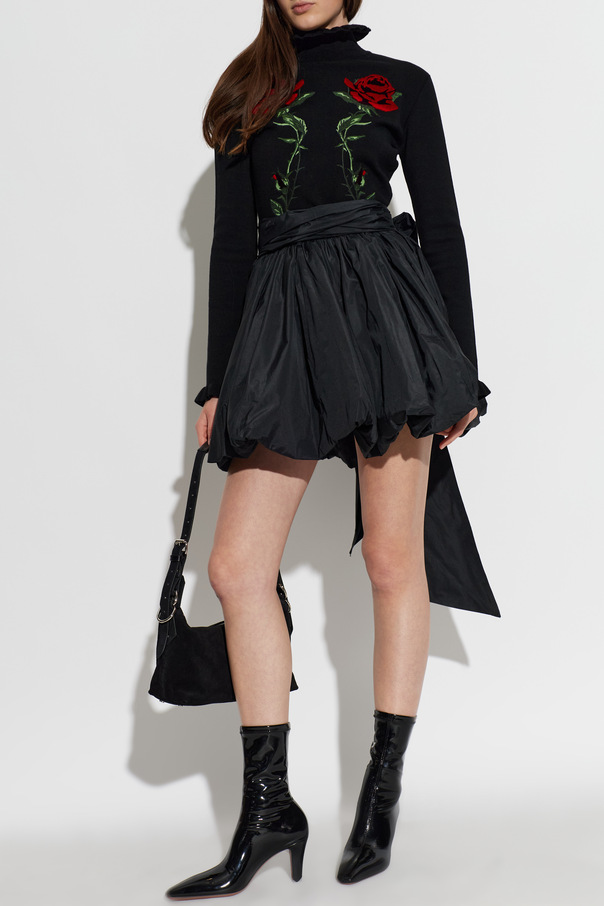 Blumarine Wide-waist mini skirt