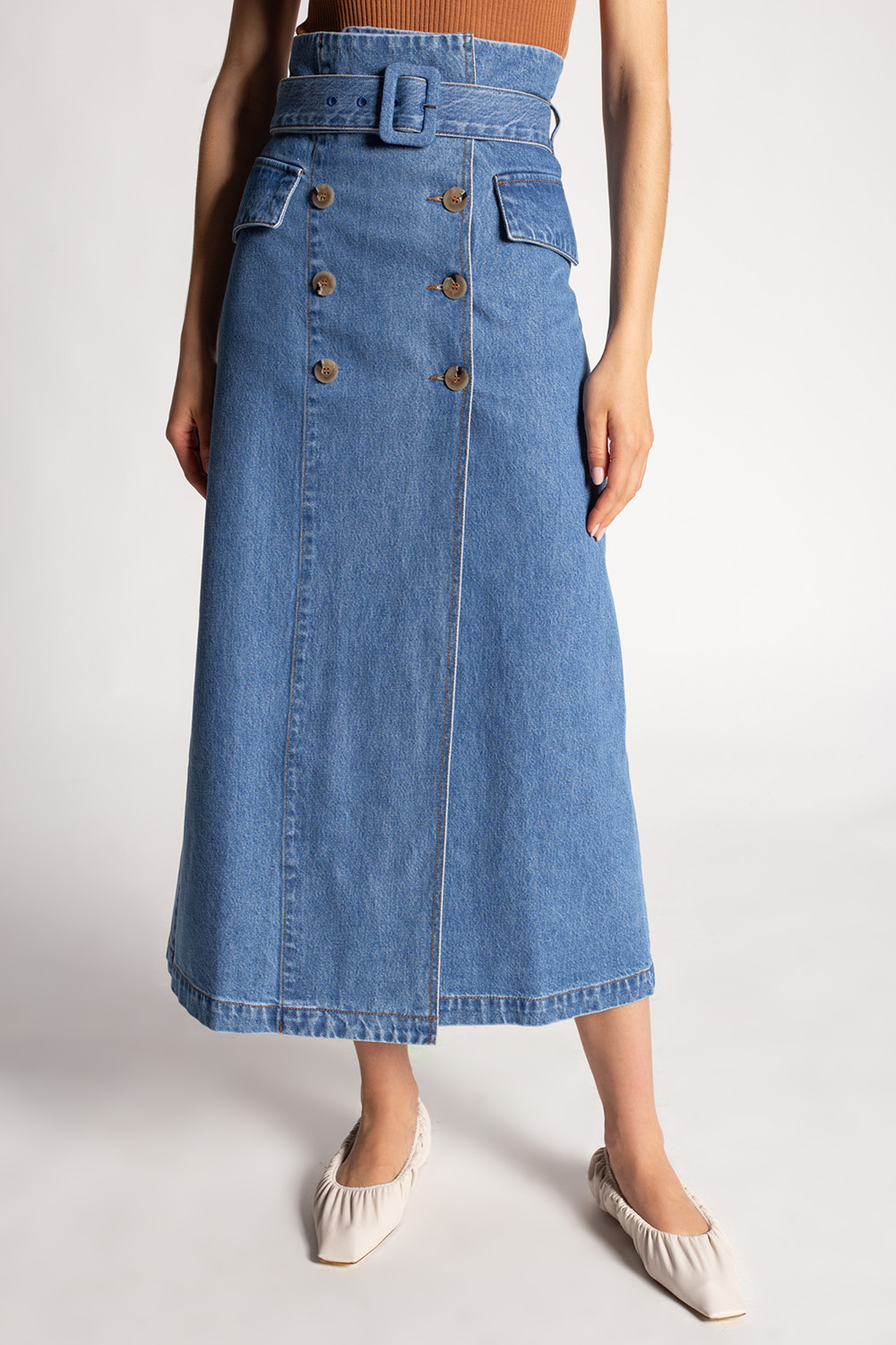 Nanushka ‘Zane’ denim skirt