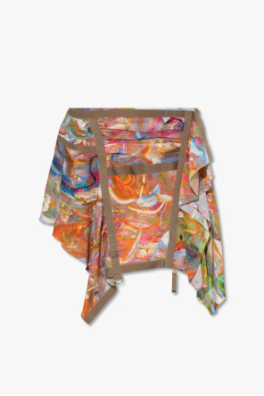 ‘o-diantha-print’ asymmetrical skirt od Diesel