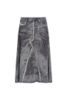 Diesel GREY Skirt with O-HANNA print